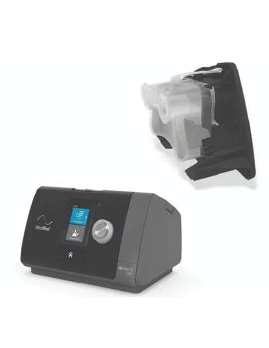 CPAP machine with humidifier chamber for sleep apnea therapy