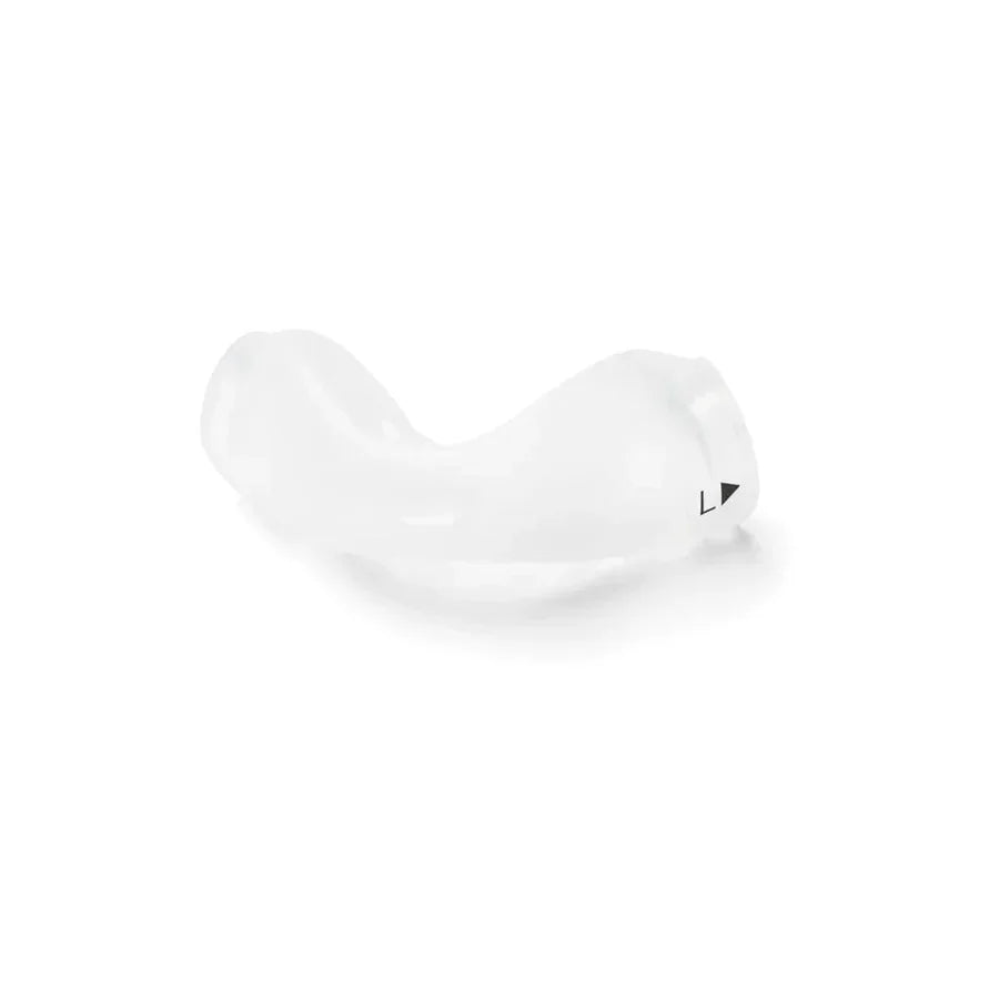 Clear silicone CPAP nasal mask cushion for sleep apnea therapy