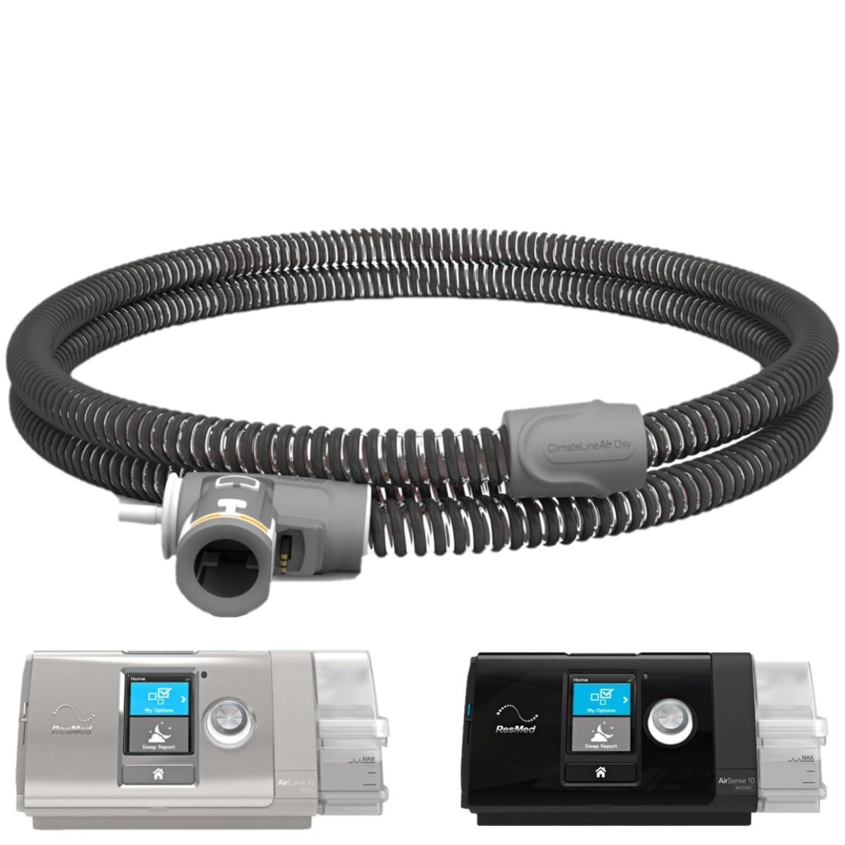 ResMed ClimateLineAir™ 10 " Oxy " Heated Tubing with Oxygen Connection