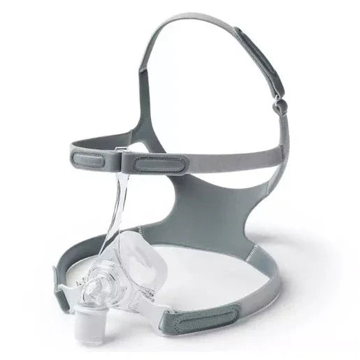CPAP nasal mask with adjustable headgear for sleep apnea therapy