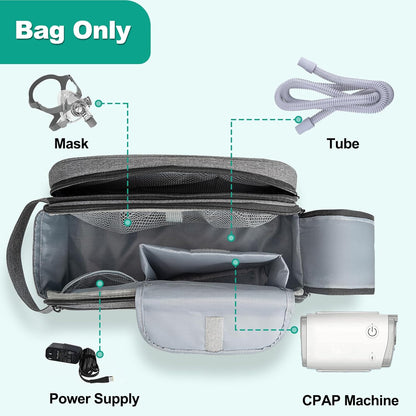CMT CPAP Travel Bag for Travel CPAP Machines and Accessories