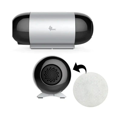 Photo of the bmc m1 mini showing where the filter would be placed. 