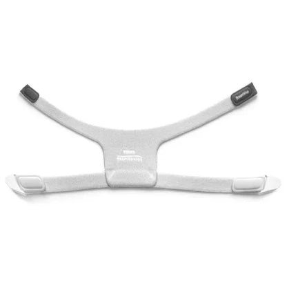 CPAP headgear strap accessory in light grey, replacement part for sleep apnea masks
