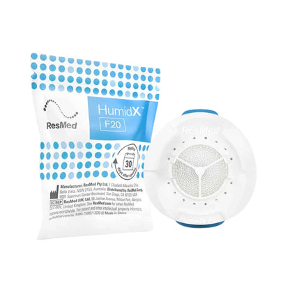 ResMed HumidX F20 waterless humidifier cartridge for AirMini CPAP therapy with AirFit F20 or AirTouch F20 masks