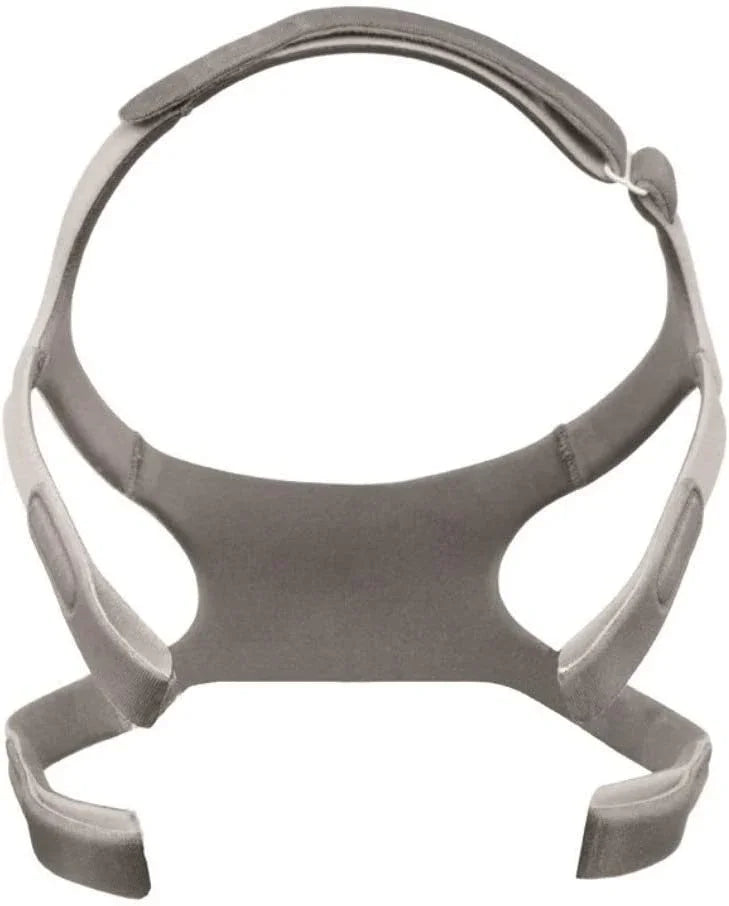 Adjustable CPAP mask headgear replacement strap in light brown color, sleep apnea accessory.