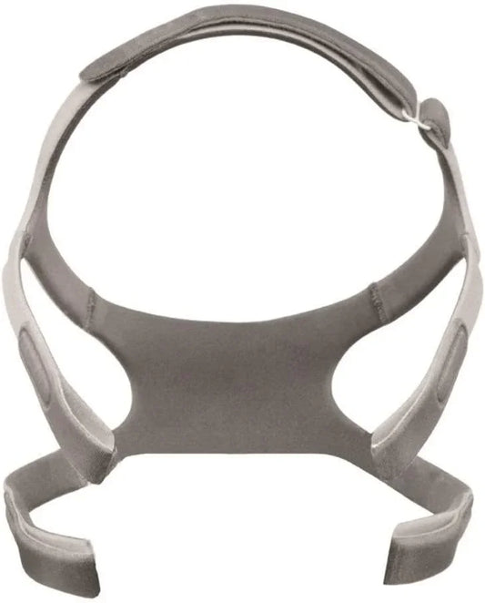 Adjustable CPAP mask headgear replacement strap in light brown color, sleep apnea accessory.