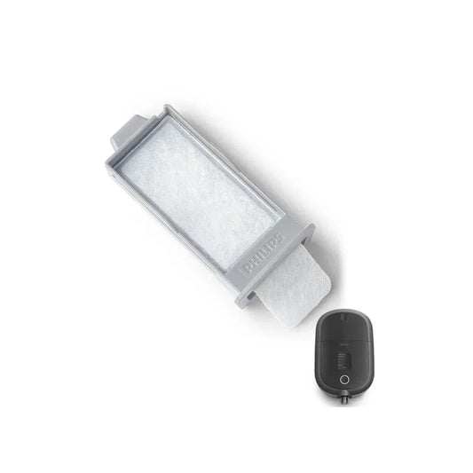 Philips DreamStation 2 Reusable Pollen Filter Angled View with Machine