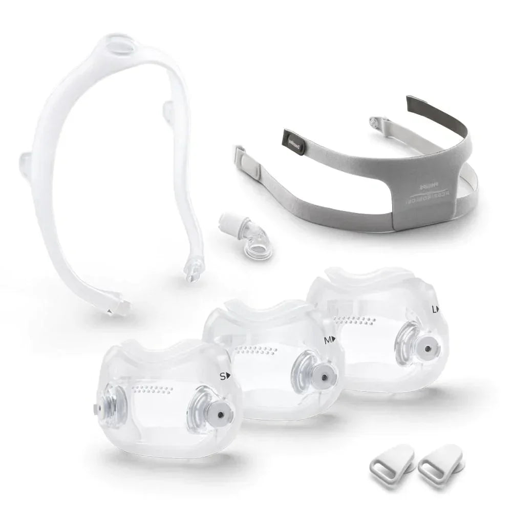 Philips DreamWear Full Face Mask Components Parted View