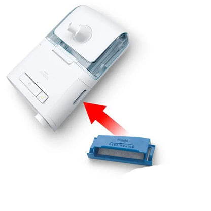 image showing where the dreamstation Reusable Filter would sit on the Philips dreamstation macine
