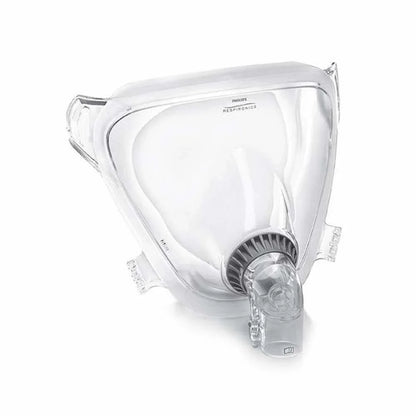 Philips Respironics FitLife full face CPAP mask for sleep apnea therapy, clear plastic design