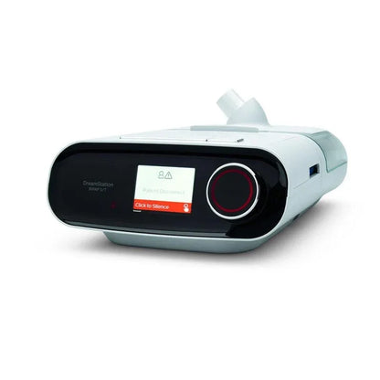 Philips Respironics DreamStation ST30 BiPAP machine with advanced S/T therapy modes and modern design.