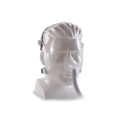 Philips Respironics Wisp nasal CPAP mask with clear silicone frame and minimal-contact nasal cushion.