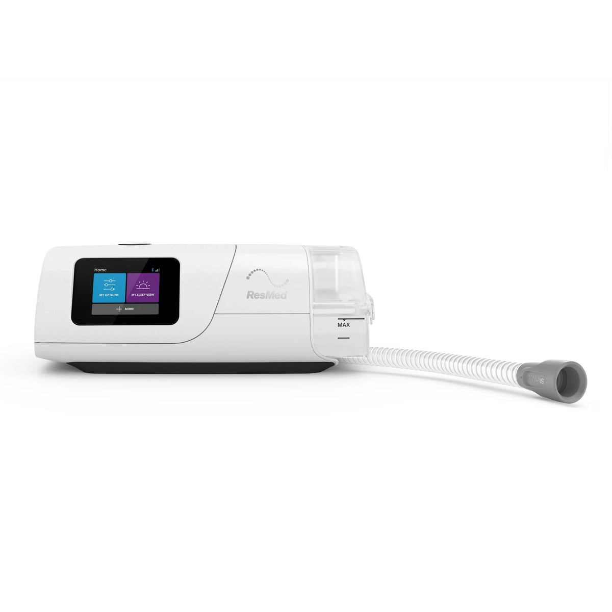 ResMed AirCurve 11 VAuto sleep apnea machine displayed with Slim Line Tubing