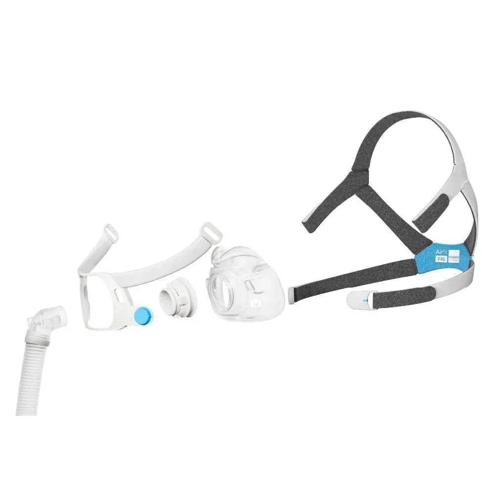 ResMed AirFit F40 Mask Components Broken Down