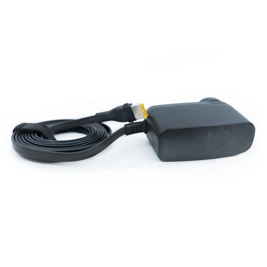 side view of the resmed airmini ac adaptor