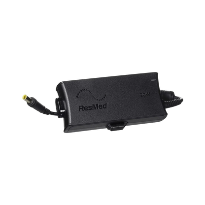 Original ResMed AirSense 10 90 Watt AC power adapter designed for CPAP therapy devices and home use.