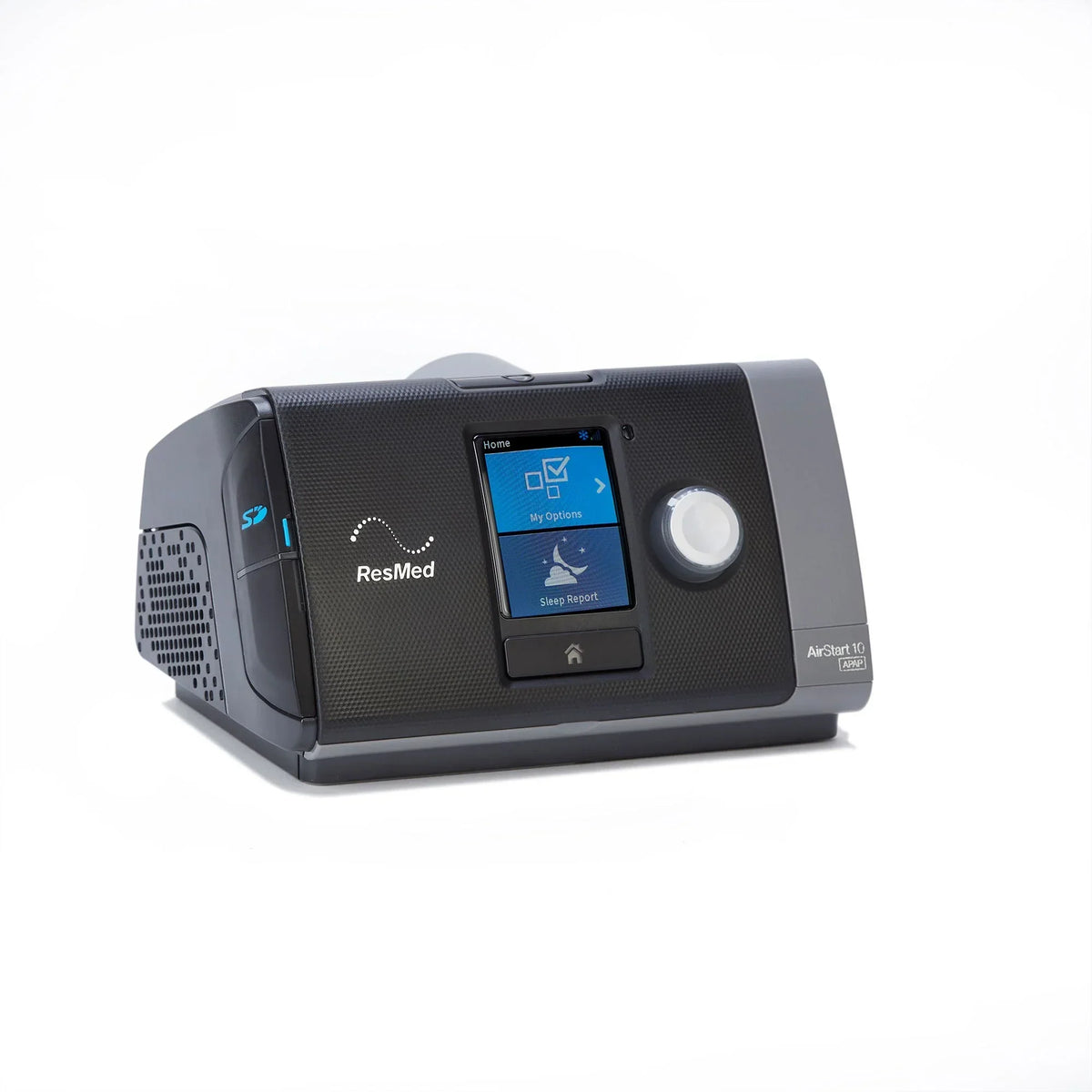 Left Side View Of ResMed AirStart 10 CPAP without Humidifier