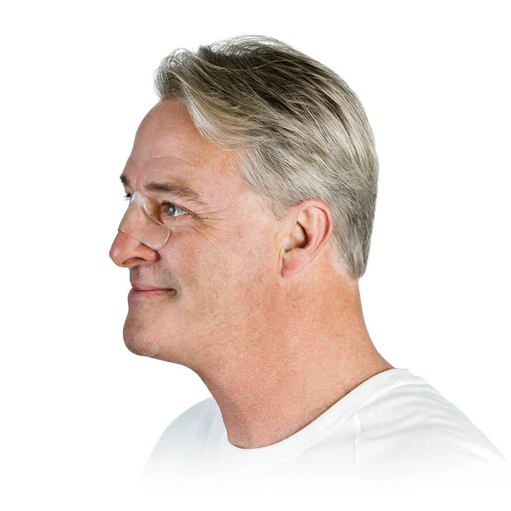 Man Wearing ResMed Gecko Nasal Pad Profile View