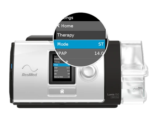 ResMed Lumis 150 VPAP ST-A Non Invasive Ventilator With Heated Humidifier