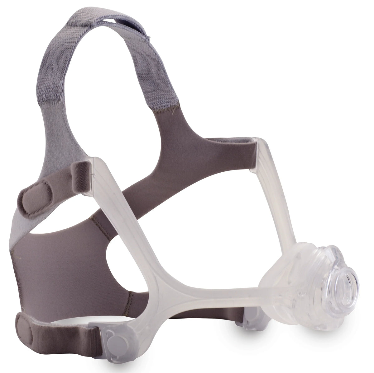 Philips Respironics Wisp nasal CPAP mask with clear silicone frame, cushion and adjustable headgear.