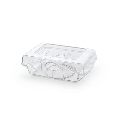 Clear plastic CPAP humidifier water chamber with max fill line