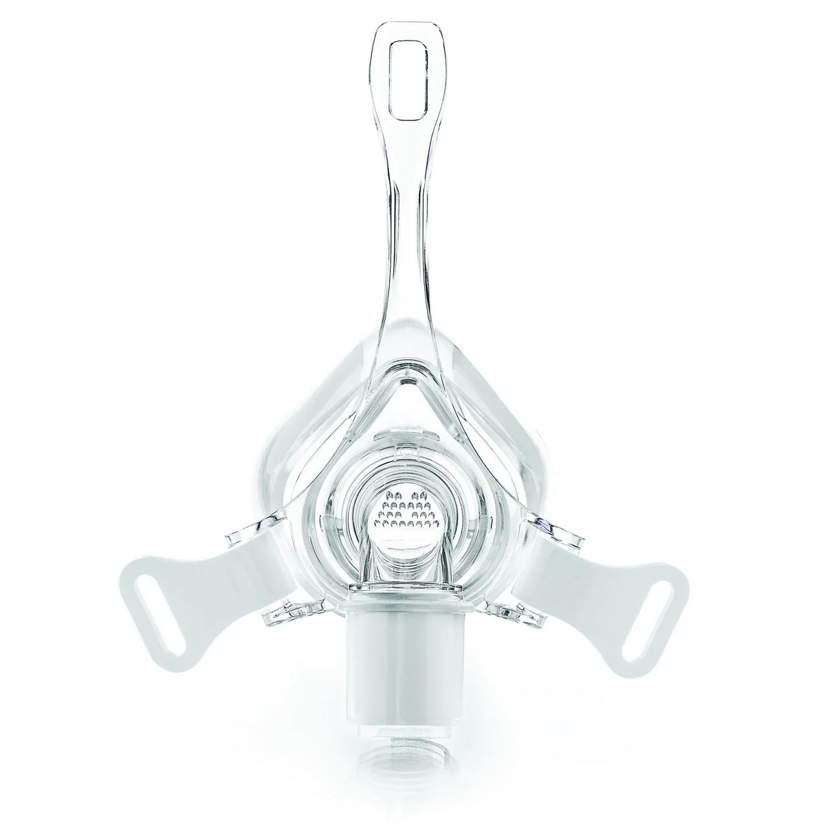 Front view of the Philips Respironics Pico nasal CPAP mask with compact forehead support and nasal cushion.