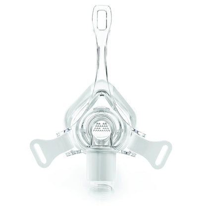 Front view of the Philips Respironics Pico nasal CPAP mask with compact forehead support and nasal cushion.