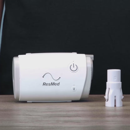 Video showing how the standard tube airmini connects to the resmed air mini machine