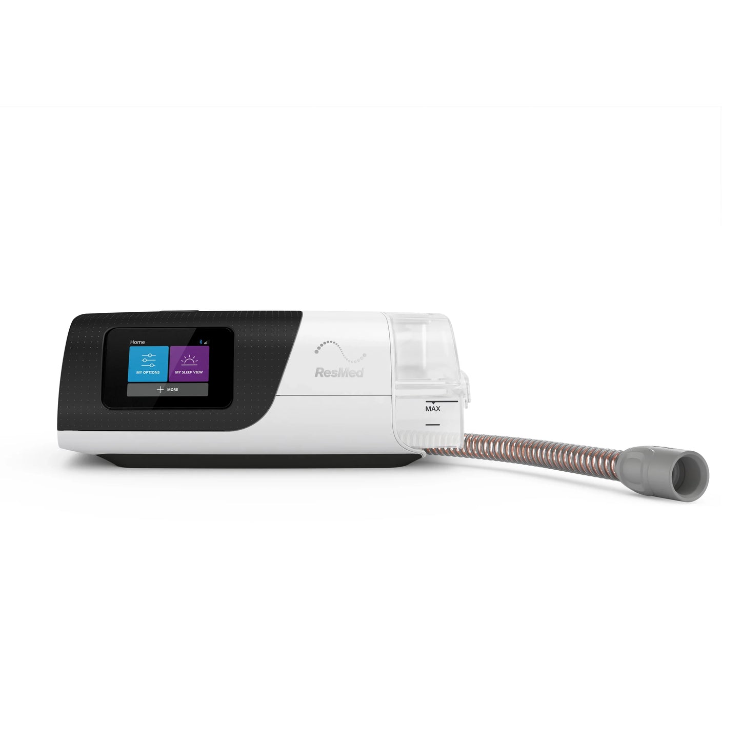 ResMed AirSense 11 AutoSet CPAP machine with ClimateLineAir heated tube connection